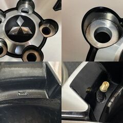 新車外し 三菱 デリカD:5 純正ホイール ENKEI製 18インチ 4本 7J5HPCD114.3+38 ブラポリ アウトランダー流用可　(MHD158) クレジットカード QRコード決済可能