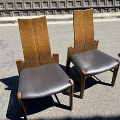 カリモクの椅子2個