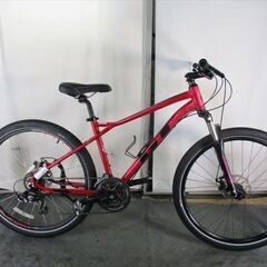 Ｄ589　★21000円★整備済み マウンテンバイク中古自転車 【GT　AGGRESSOR　赤　Ｓ　42ｃｍ　前サス不動】