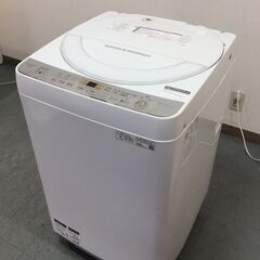7/5受渡済)JT8952【SHARP/シャープ 6.0㎏洗濯機】美品 2019年製
