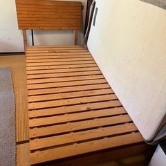 【お話し中】木製　すのこベッド シングルベッド