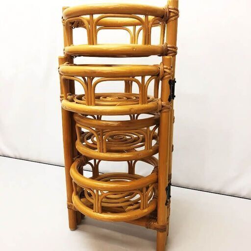 安い ラタン ラック フラワースタンド 台 棚 ラタン ラック フラワー