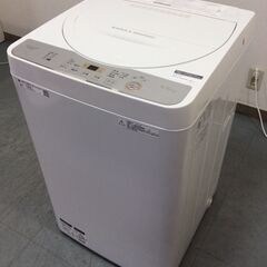 JT8956【SHARP/シャープ 5.5㎏洗濯機】美品 2019年製 ES-GE5C 家電 洗濯
