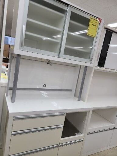 J7059　値下しました！カリモク　システムキッチンボード　ホワイト　クリーニング済　【リユースのサカイ柏店】