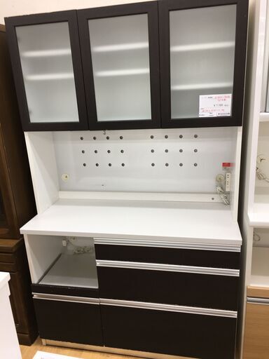 ★ジモティ割あり★ ユーアイ 食器棚  W120×D50×H195 クリーニング済み SJ6022