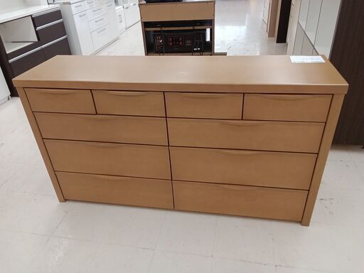 ★ジモティ割あり★ NITORI タンス　チェイサー150 ベージュ W150.5×D41×H81.5 クリーニング済み TC3404