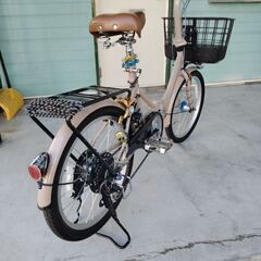 キャプテンスタッグ20インチ折りたたみ式自転車