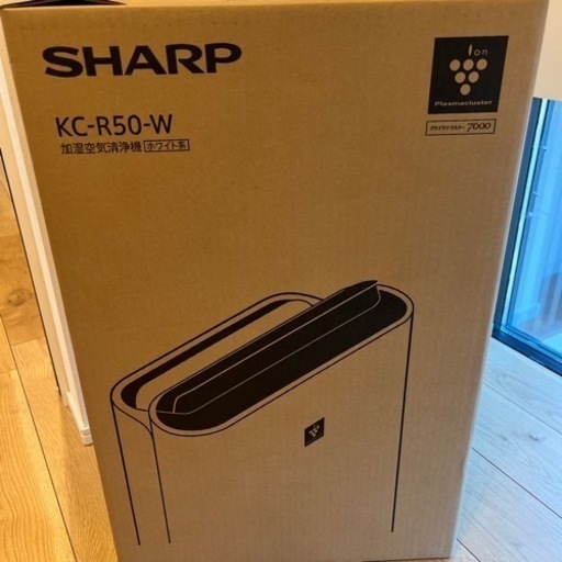 [新品•未開封]加湿空気清浄機(SHARP KC-R50-W)