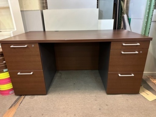 ナイキ　両袖机　役員用家具　幅160 奥80 高さ72cm　WDXT-168