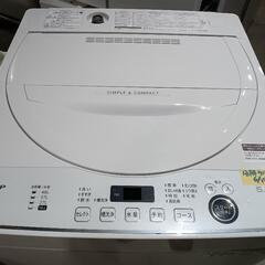 配送可【シャープ】5.5K洗濯機★2021年製　分解クリーニング済/6ヶ月保証付　管理番号11906