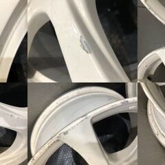 HONDA ホンダ FD2 シビックタイプR 純正ホイール ENKEI製 18インチ 4本 7.5J5HPCD114.3+60 ホワイト　(VHA459) 