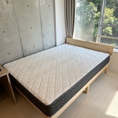 【美品】ダブルベッド+フレームセット