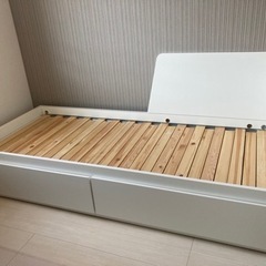IKEAシングル（⇄ダブル）ベッド【FLEKKE フレッケ】★金額相談可！