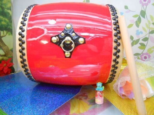 沖縄本格エイサー大太鼓(中)直径約30cm✖高さ約36cm　新品未使用品 沖縄本格エイサー大太鼓(中)直径約30cm✖高さ約36cm 新品未使用品 沖縄