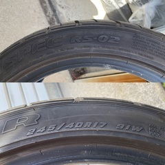 GOOD YEAR EAGLE REVSPEC RS-02 245/40R17 91W　グッドイヤー イーグル レヴスペック RS-02 4本　中古