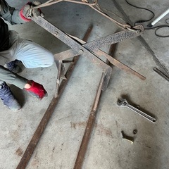 間知ブロック釣り上げ