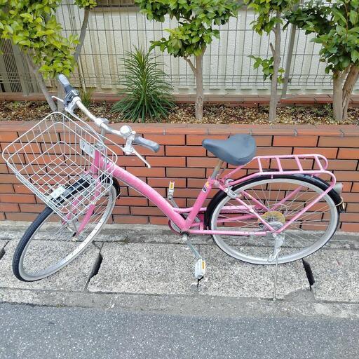 (chariyoshy出品)26インチ自転車、ギア付き、ピンク