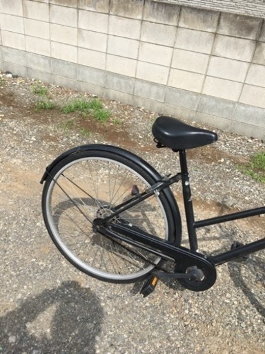 Amazon | シティサイクル ホワイト 白 自転車 パラレルフレーム 27 