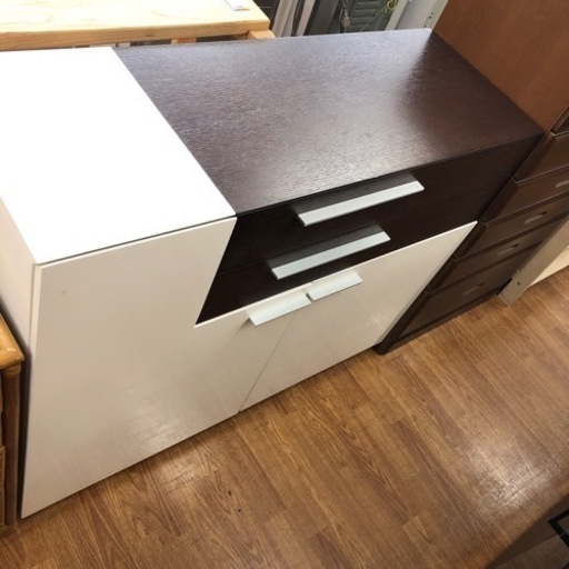 ニトリ　キッチンボード　ブラウン×ホワイト　売ります！