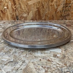 s6458) ステンレス製 オーバルプレート 5枚 大皿 平皿 バイキング ビュッフェ レストラン 飲食店用 中古品 