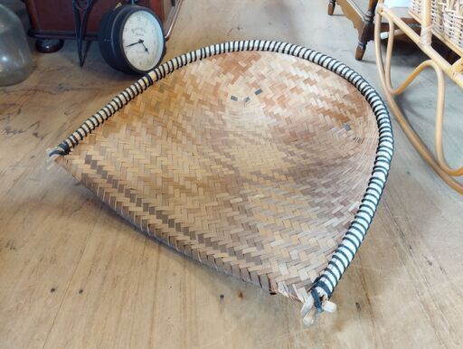 手箕 讃岐箕 テミ てみ 農具 古道具 竹箕 真竹 一斗箕/HJ-0209 2F南 (ken) 鬼無のその他の中古あげます・譲ります ...