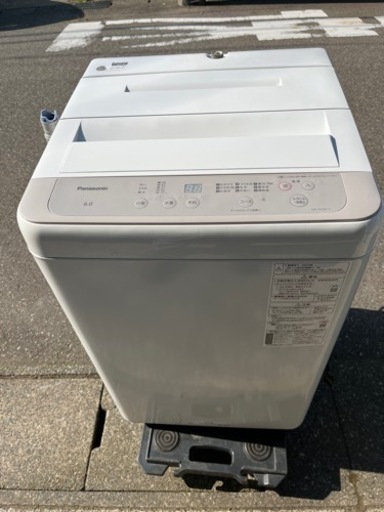 A6-90 Panasonic 全自動電気洗濯機　NA-F60B15 6.0kg 2022年製