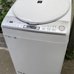 SHARP 全自動洗濯乾燥機 ES-TX8D-W 2020年製 8.0kg USED/美