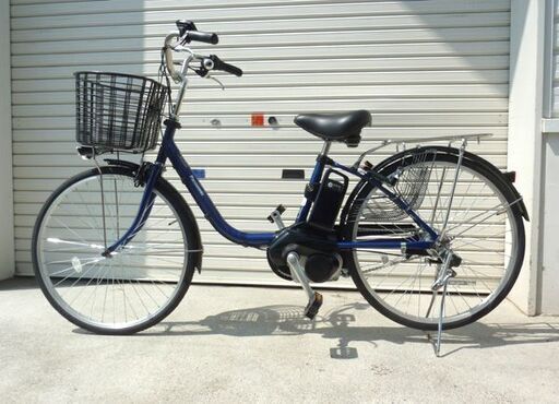 札幌市/清田区 状態良好!!Panasonic/パナソニック 電動アシスト自転車 ビビ・YX BE-FY432V ソリッドネイビー 24インチ 3段変速 動作品