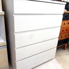 札幌市 清田区 美品　ニトリ ハイチェスト FOW2-80HC フォウ2 たんす 引き出し 衣類収納 ホワイト 木目 札幌市 清田区 美品 ニトリ ハイチェスト FOW2-80HC フォウ2