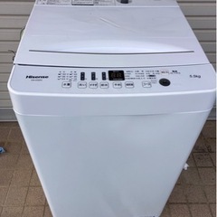 家電 生活家電 洗濯機　ハイセンス　5.5キロ　2020年