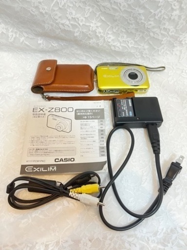 CASIO デジタルカメラ 本体 EXILIM EX-Z800 （イエロー）