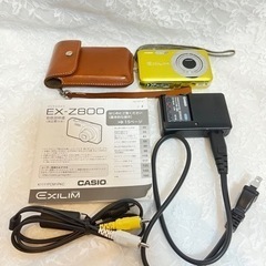 極美品✨CASIO デジタルカメラ EXILIM EX-Z800 イエロー 箱 中古】CASIO カシオ EXILIM EX-Z800 イエロー コンパクト