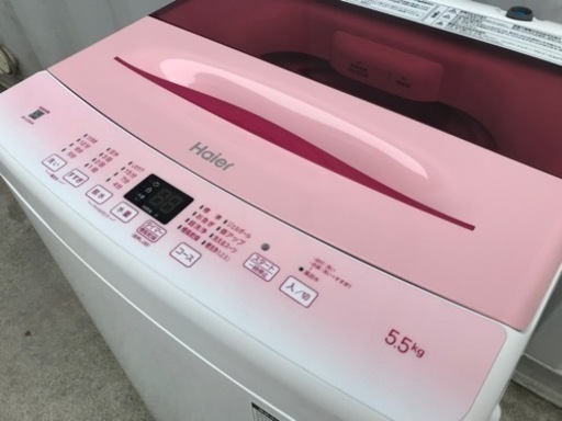 E422J◇ハイアール◇洗濯機◇5.5kg◇2022年製◇さくらピンク◇JW-U55HK