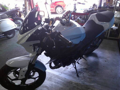 KAWASAKI Z250 白 自賠責保険で乗れます 半額配送キャンペーン 期間