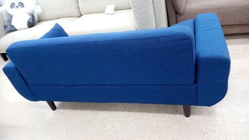店長値引き☆ジモティ割あり☆ ソファー 2人掛け 青 H×D×W