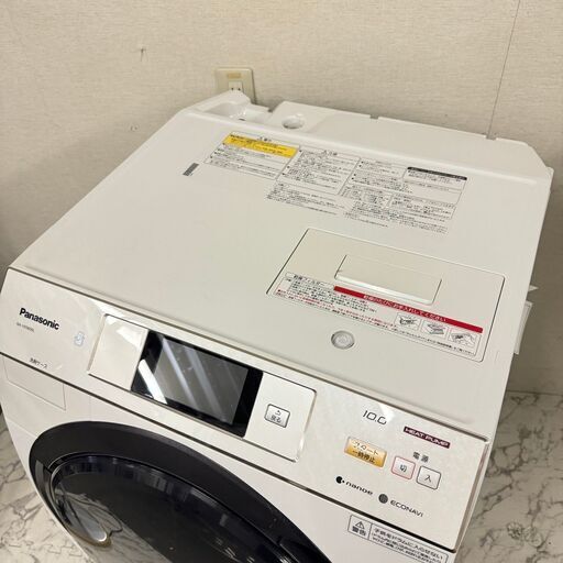 18274  Panasonic ドラム式洗濯機  10.0L ◆大阪市内・東大阪市他 6,000円以上ご購入で無料配達いたします！◆ ※京都・高槻・枚方方面◆神戸・西宮・尼崎方面◆生駒方面、大阪南部方面　それぞれ条件付き無料配送あり！