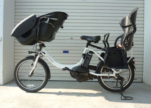 札幌市/清田区 新品タイヤ/チューブ交換済 ヤマハ/YAMAHA 電動アシスト自転車 Pas Kiss Mini un PA20KXL ピュアパールホワイト 3段変速 20インチ