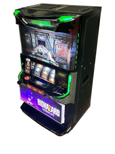 パチスロ S バイオハザード7 XE レジデント イービル [コイン作動タイプ] 本体実機 + ドアキー + 設定キー　スロット BIOHAZARD