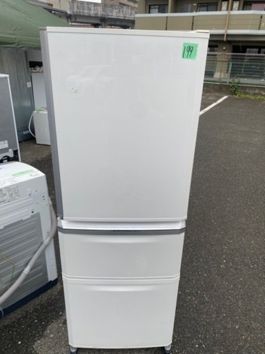 NO 199福岡市内配送設置無料✨三菱電機 MITSUBISHI ELECTRIC 冷蔵庫 Cシリーズ （335L・右開き） 3ドア パールホワイト MR-C34Y-W