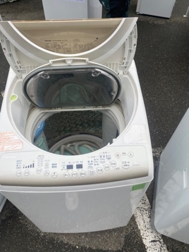 NO 195  福岡市内配送設置無料✨　東芝 TOSHIBA たて型洗濯乾燥機（9.0kg） マジックドラム サテンゴールド AW-9V2M(N)