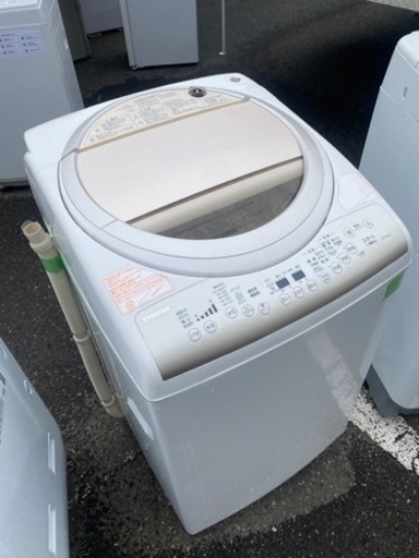 NO 195  福岡市内配送設置無料✨　東芝 TOSHIBA たて型洗濯乾燥機（9.0kg） マジックドラム サテンゴールド AW-9V2M(N)