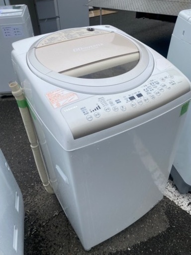 NO 195  福岡市内配送設置無料✨　東芝 TOSHIBA たて型洗濯乾燥機（9.0kg） マジックドラム サテンゴールド AW-9V2M(N)