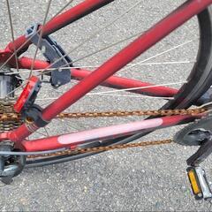 クロスバイクRALEIGH　ラレー　RF-7　２０１６年　アルミ製フレームサイズ460MM変速、タイヤ問題なく、走行可能　錆、傷あり