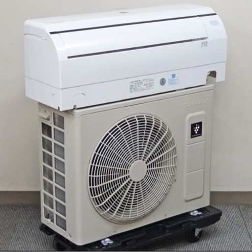 【お取引中】（25）SHARP【AY-R22F-W】シャープ プラズマクラスター25000 フィルター自動掃除 パワフル除湿 ルームエアコン おもに6畳用 2023年製 取付販売\n