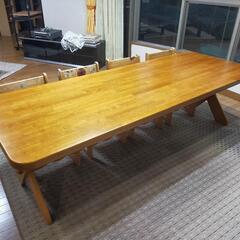 長い木のテーブル　240センチ