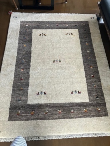 イラン製　ギャッベ　※訳あり家具 カーペット/マット/ラグ