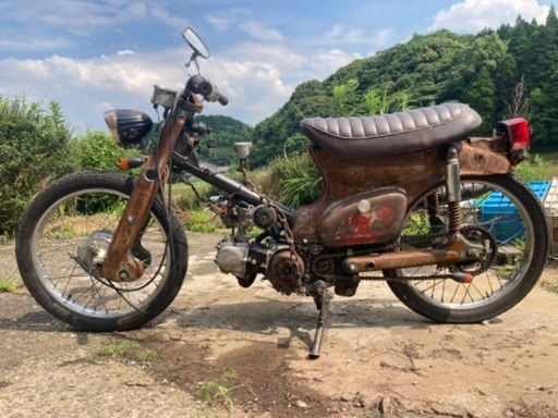 【売約済み】スーパーカブ50 70cc カスタム ラットスタイル ベース車両 売約済み】スーパーカブ50 70cc カスタム ラットスタイル ベース車両