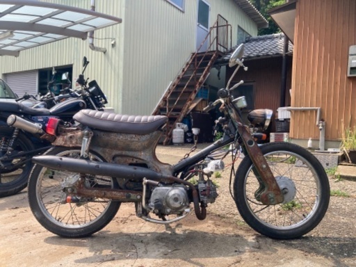 【売約済み】スーパーカブ50 70cc カスタム ラットスタイル ベース車両 売約済み】スーパーカブ50 70cc カスタム ラットスタイル ベース車両