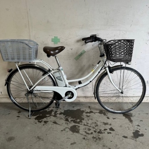 513(S)□岐阜発　△Panasonic/電動アシスト自転車/26インチ/3段変速/走行確認/充電器無し/バッテリー8.9Ah/防犯有り/現状品　R6.5/22□