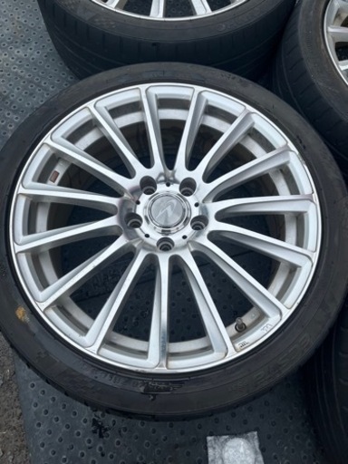 プリウスなど 18インチ PCD114.3 7.5J 5穴 車用ホイール 18インチ 114.3